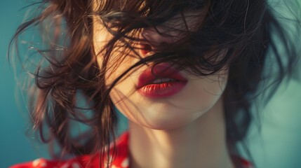 Naklejka premium A portrait of a woman