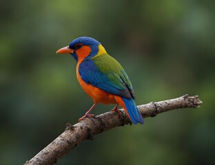 colorful beautiful bird in a natural background.