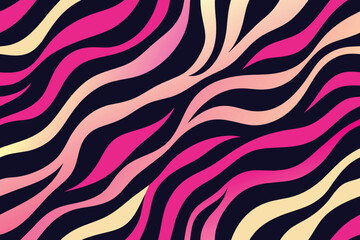 Trendy zebra skin pattern background vector. Animal fur, vector background for Fabric design, wrapping paper