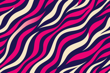 Trendy zebra skin pattern background vector. Animal fur, vector background for Fabric design, wrapping paper