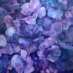 blue hydrangea flowers