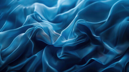 Obraz premium blue silk background