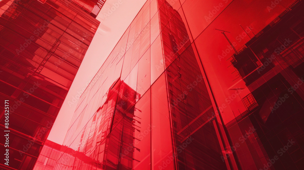Canvas Prints red and yellow building