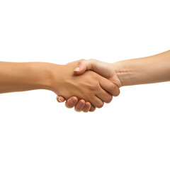 a professional handshake isolated on transparent background