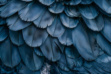 Obraz premium Close-up of a vibrant blue and yellow macaw with intricate feather patterns against a lush green plant background