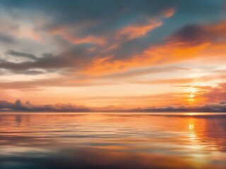 Obraz premium sunset over the sea