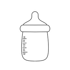 A white bottle with a black cap