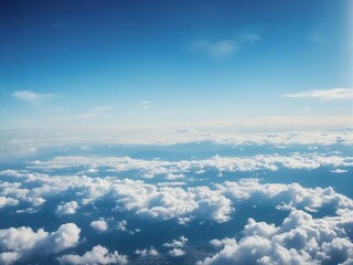 Fototapeta premium clouds over the blue sky