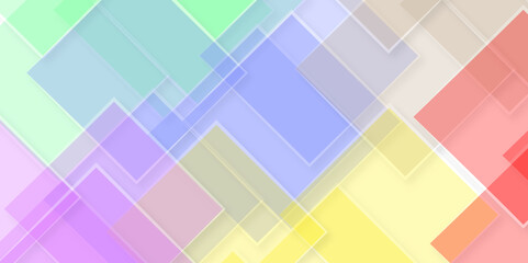 Vector Abstract Elegant white and colorful Background. Abstract white Pattern. Squares Texture.