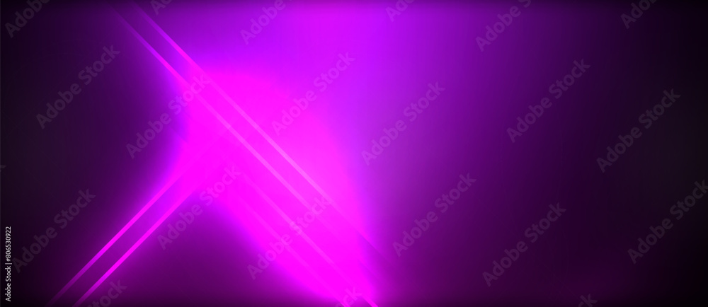 Poster an electric blue light is illuminating a violet circle on a dark backdrop, creating a stunning contr
