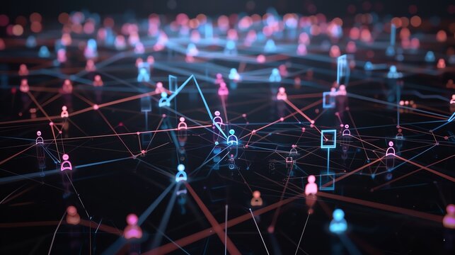 A visualization tool developed by privacy advocates, showing users how their personal data is tracked and shared across different platforms.