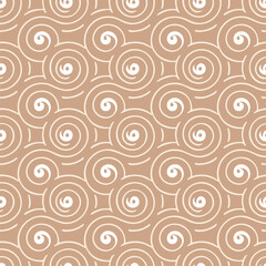 Obraz premium geometric diagonal fabric waves seamless texture. Cream color background.