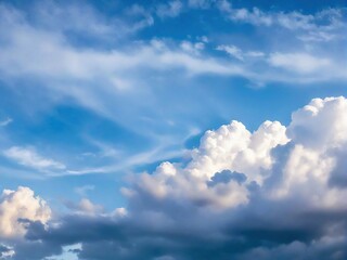 Obraz premium blue sky with clouds