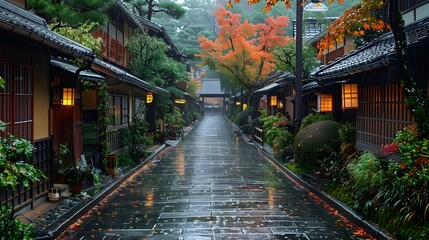 Obraz premium Discovering the Cultural Heritage of Kanazawa City, Japan