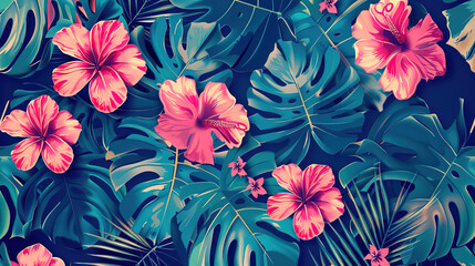 Summer vibe pattern wallpaper