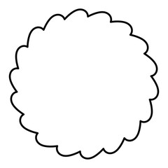 Cute black round border