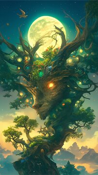 An enchanting artwork that explores the realm of landscape fantasy.