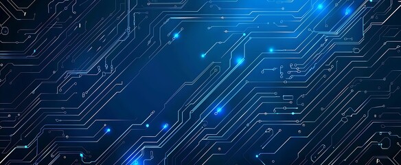 Futuristic background of circuit board, copy space,space for text,Generative AI.回路基板の未来的な背景、コピースペース,テキスト用スペース,Generative AI。