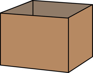 an illustration of a box for items
