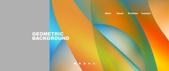 Dynamic flowing shapes concept design composition. Vector Illustration For Wallpaper, Banner, Background, Card, Book Illustration, landing page