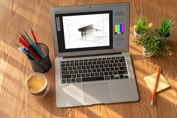 Architectural design modish software application for architect business and professional designer