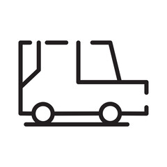 Car Carriage Day Line Icon