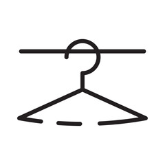 Code Dress Hanger Line Icon