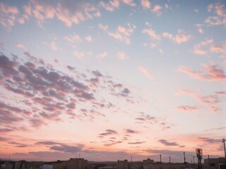 Obraz premium sunset in the city