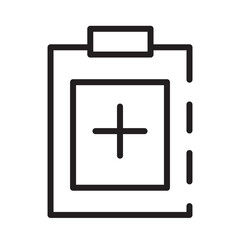 Clipboard Document Report Line Icon