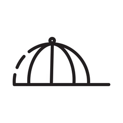 Cap Hat Sun Line Icon