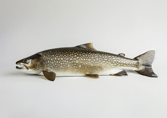 Naklejka premium A large fish is shown on a white background.