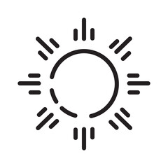 Cloud Sky Sun Line Icon