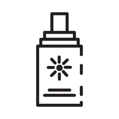 Block Screen Sun Line Icon