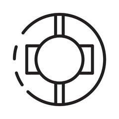 Safety Beach Swim Line Icon