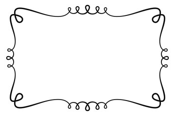 Ornamental wedding frame. Wedding border vector design