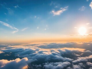 clouds and sun