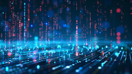 Obraz premium digital data background, modern technology wallpaper 