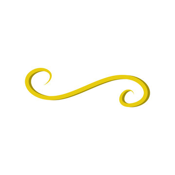 recommend clip art: Calligraphic swirl ornament