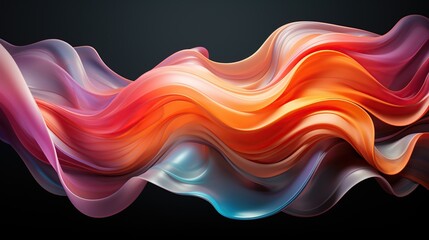 abstract background with smooth wavy lines. Modern colorful flow poster
