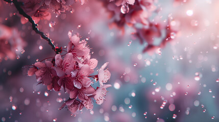 sakura blossom in spring
