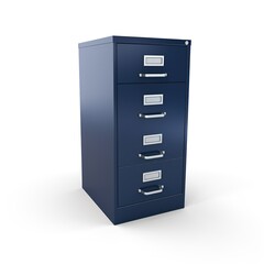 Filing cabinet navy