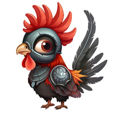 Fearless Feathers, ROOSTER WARRIOR Vector Graphics for Bold Designs.