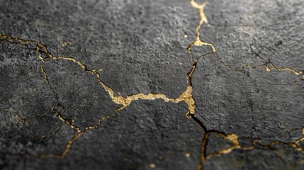 Obraz premium Close up of intricate cracks on a textured surface, showcasing patterns and details