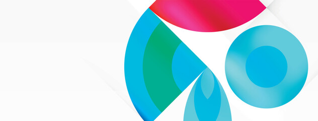 A colorful display of red, green, and blue circles on a white background showcases the art of tints and shades. The symmetry and pattern create a visually appealing automotive wheel system design