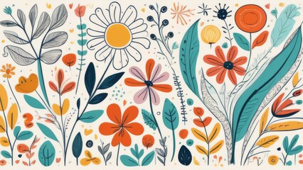 pattern with flowers