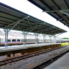 A train station in a district of Kelantan, named Tumpat. Tumpat is known as the last station between each stop.