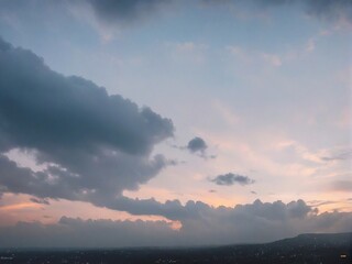 Obraz premium sunset in the mountains
