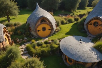Magical Discovery: Whimsical Decorations in Hobbit Houses"