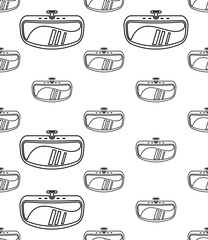 Car Rear View Mirror Icon Seamless Pattern M_2204002