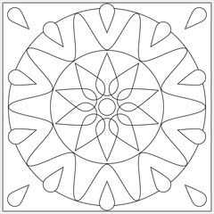 Obraz premium Geometric Coloring Page M_2204013